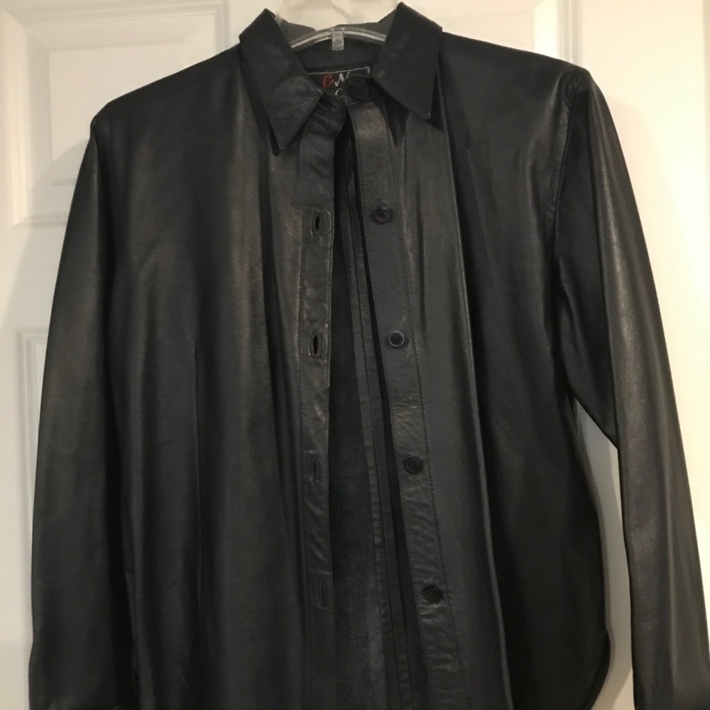 Leather Blouse